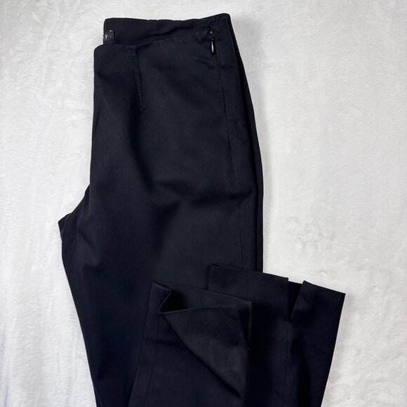 Theory Belisa BiStretch Black Slim Fit Pants Size 2 Stretch Tailored Workwear - Picture 9 of 11
